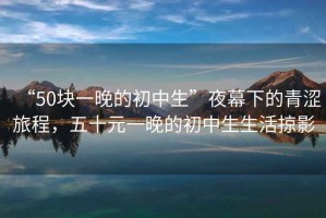 “50塊一晚的初中生”夜幕下的青澀旅程，五十元一晚的初中生生活掠影
