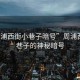 “周浦西街小巷子暗號”周浦西街小巷子的神秘暗號