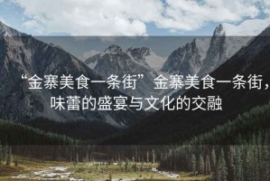 “金寨美食一條街”金寨美食一條街，味蕾的盛宴與文化的交融