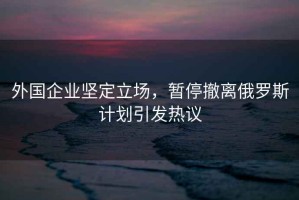 外國企業堅定立場，暫停撤離俄羅斯計劃引發熱議