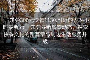“東莞300元快餐1130.附近的人24小時最新.cc”東莞最新餐飲動態，探索快餐文化的新篇章與周邊生活服務升級