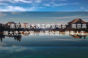 “南京高端大選工作室喝茶”南京高端大選工作室，品茶論道，雅集人生