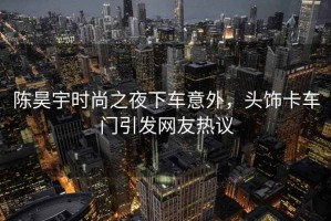 陳昊宇時尚之夜下車意外，頭飾卡車門引發(fā)網(wǎng)友熱議