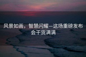 風(fēng)景如畫，智慧閃耀—這場重磅發(fā)布會干貨滿滿