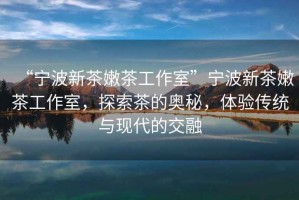 “寧波新茶嫩茶工作室”寧波新茶嫩茶工作室，探索茶的奧秘，體驗傳統與現代的交融