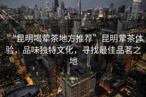 “昆明喝葷茶地方推薦”昆明葷茶體驗，品味獨特文化，尋找最佳品茗之地