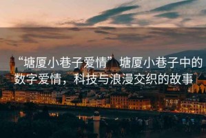 “塘廈小巷子愛情”塘廈小巷子中的數(shù)字愛情，科技與浪漫交織的故事