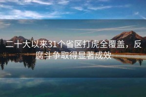 二十大以來31個省區打虎全覆蓋，反腐斗爭取得顯著成效