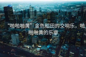 “啪啪啪黃”金色稻田的交響樂，啪啪啪黃的樂章