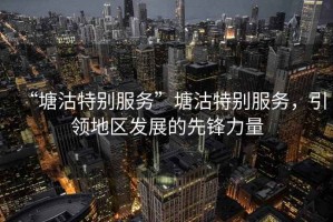 “塘沽特別服務”塘沽特別服務，引領地區發展的先鋒力量