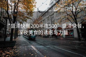 “盛澤快餐200半夜500”盛澤快餐，深夜美食的誘惑與力量