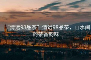 “清遠98品茶”清遠98品茶，山水間的茶香韻味