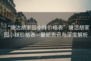 “塘沽胡家園小妹價格表”塘沽胡家園小妹價格表—最新資訊與深度解析