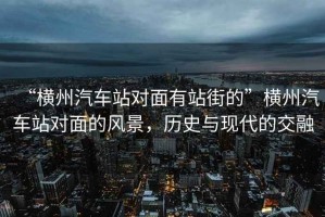 “橫州汽車站對面有站街的”橫州汽車站對面的風景，歷史與現代的交融