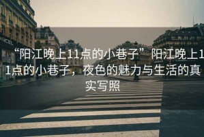“陽江晚上11點的小巷子”陽江晚上11點的小巷子，夜色的魅力與生活的真實寫照
