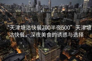 “天津塘沽快餐200半夜500”天津塘沽快餐，深夜美食的誘惑與選擇