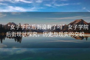 “女子學院后街沒有了嗎”女子學院后街現狀探究，歷史與現實的交織