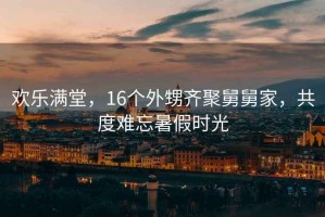 歡樂滿堂，16個外甥齊聚舅舅家，共度難忘暑假時光
