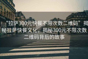 “拉薩300元快餐不限次數二維碼”揭秘拉薩快餐文化，揭秘300元不限次數二維碼背后的故事