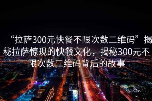 “拉薩300元快餐不限次數(shù)二維碼”揭秘拉薩驚現(xiàn)的快餐文化，揭秘300元不限次數(shù)二維碼背后的故事