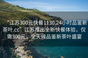 “江蘇300元快餐1130.24小時(shí)品鑒新茶葉.cc”江蘇推出全新快餐體驗(yàn)，僅需300元，全天候品鑒新茶葉盛宴