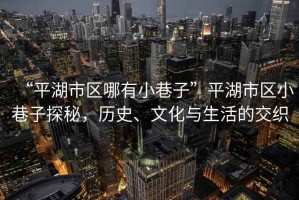 “平湖市區哪有小巷子”平湖市區小巷子探秘，歷史、文化與生活的交織
