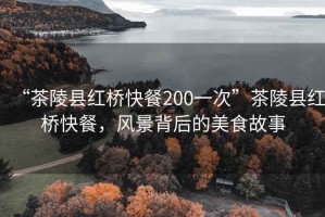 “茶陵縣紅橋快餐200一次”茶陵縣紅橋快餐，風景背后的美食故事