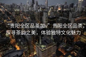 “貴陽全區品茶加v”貴陽全區品茶，探尋茶韻之美，體驗獨特文化魅力
