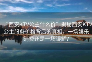 “西安KTV公主什么價(jià)”揭秘西安KTV公主服務(wù)價(jià)格背后的真相，一場(chǎng)娛樂(lè)消費(fèi)還是一場(chǎng)誤解？