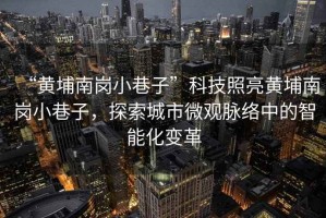 “黃埔南崗小巷子”科技照亮黃埔南崗小巷子，探索城市微觀脈絡中的智能化變革