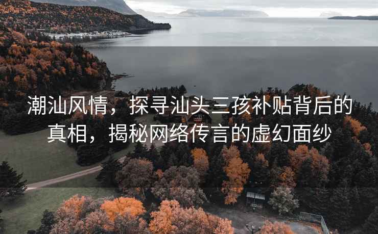 潮汕風(fēng)情，探尋汕頭三孩補(bǔ)貼背后的真相，揭秘網(wǎng)絡(luò)傳言的虛幻面紗