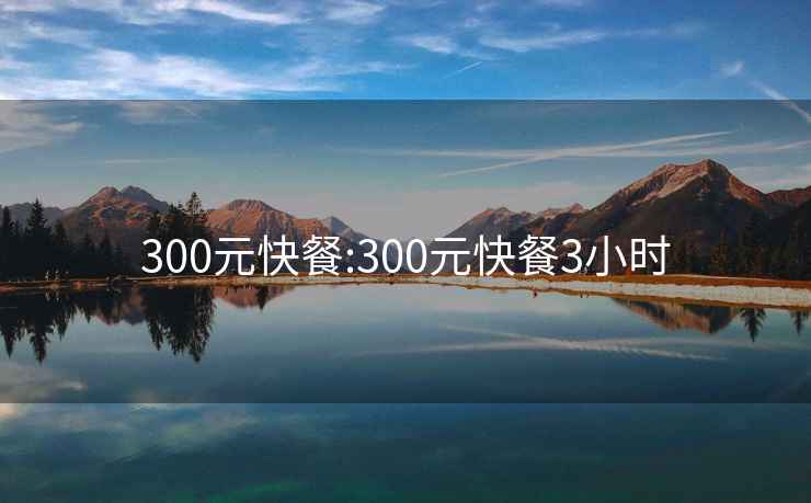 300元快餐:300元快餐3小時
