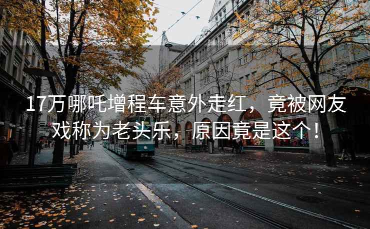 17萬哪吒增程車意外走紅，竟被網(wǎng)友戲稱為老頭樂，原因竟是這個！