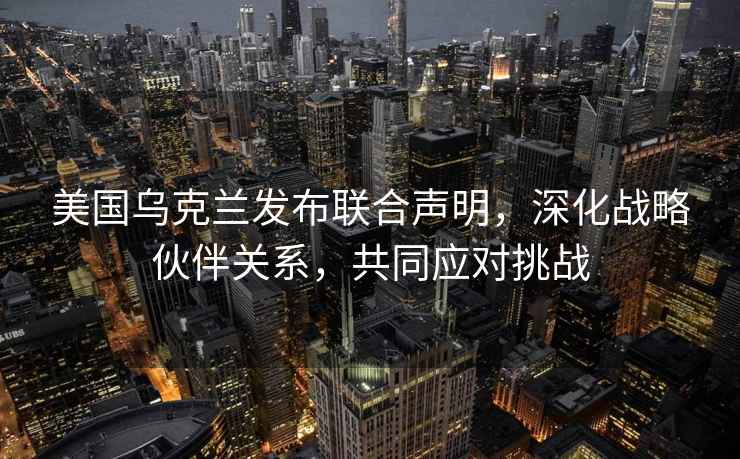 美國烏克蘭發(fā)布聯(lián)合聲明，深化戰(zhàn)略伙伴關(guān)系，共同應(yīng)對挑戰(zhàn)
