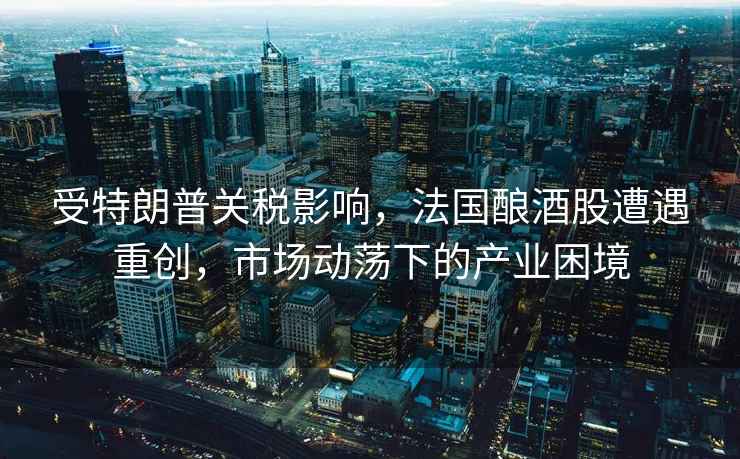 受特朗普關稅影響，法國釀酒股遭遇重創(chuàng)，市場動蕩下的產業(yè)困境