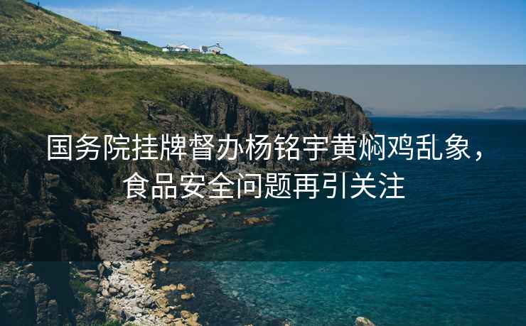 國(guó)務(wù)院掛牌督辦楊銘宇黃燜雞亂象，食品安全問(wèn)題再引關(guān)注