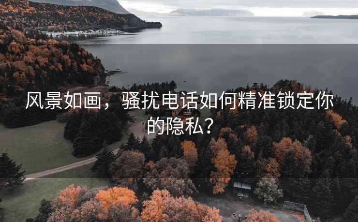 風景如畫，騷擾電話如何精準鎖定你的隱私？