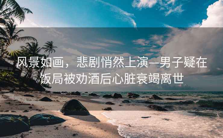 風景如畫，悲劇悄然上演—男子疑在飯局被勸酒后心臟衰竭離世