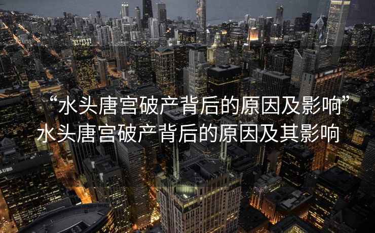 “水頭唐宮破產背后的原因及影響”水頭唐宮破產背后的原因及其影響