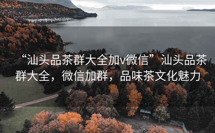 “汕頭品茶群大全加v微信”汕頭品茶群大全，微信加群，品味茶文化魅力