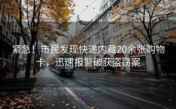 緊急！市民發(fā)現(xiàn)快遞內(nèi)藏20余張購物卡，迅速報警破獲盜竊案