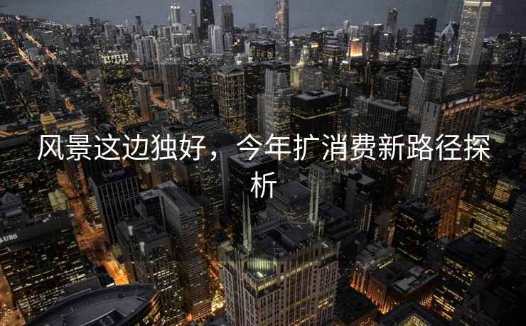 風景這邊獨好，今年擴消費新路徑探析