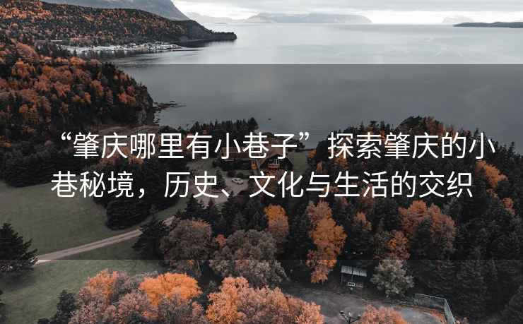 “肇慶哪里有小巷子”探索肇慶的小巷秘境，歷史、文化與生活的交織