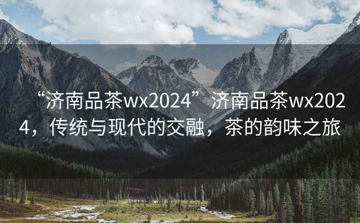 “濟南品茶wx2024”濟南品茶wx2024，傳統與現代的交融，茶的韻味之旅