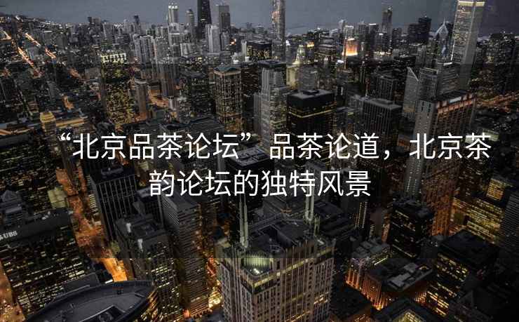 “北京品茶論壇”品茶論道，北京茶韻論壇的獨特風(fēng)景