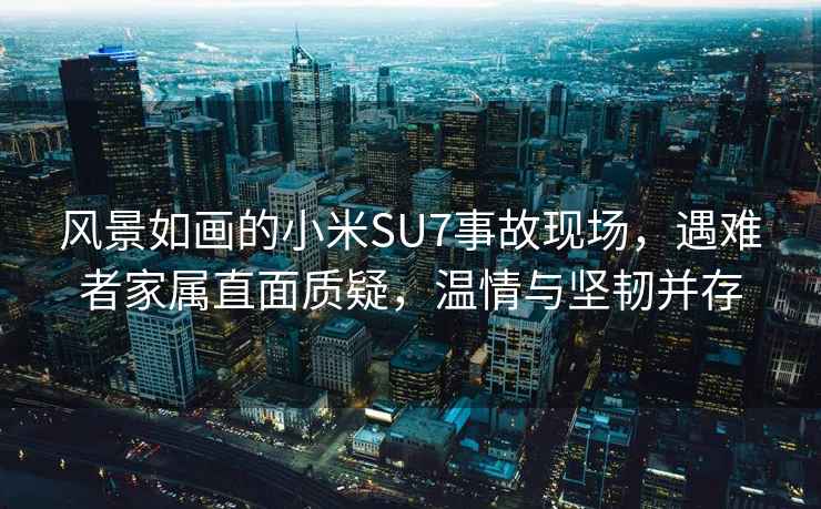 風景如畫的小米SU7事故現場，遇難者家屬直面質疑，溫情與堅韌并存