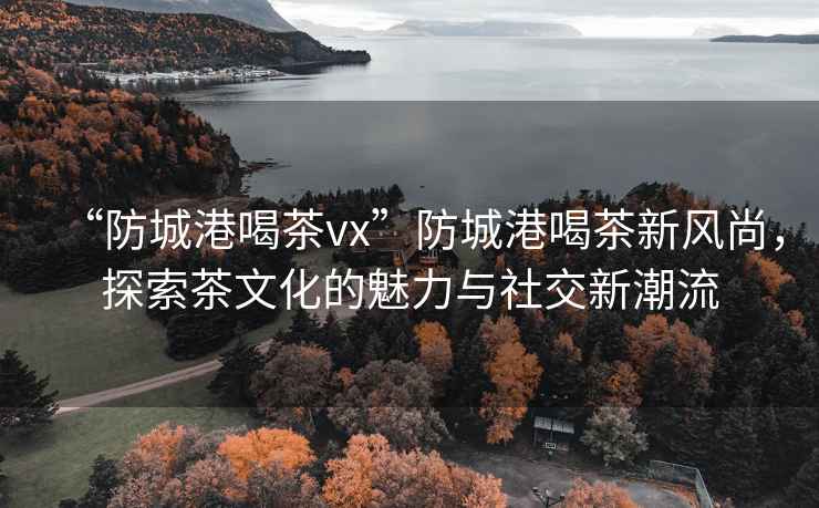 “防城港喝茶vx”防城港喝茶新風尚，探索茶文化的魅力與社交新潮流