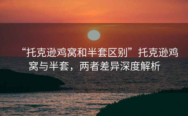 “托克遜雞窩和半套區(qū)別”托克遜雞窩與半套，兩者差異深度解析