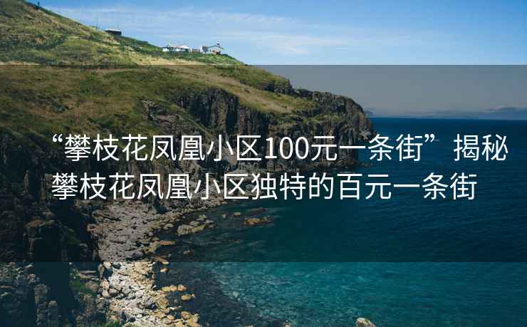“攀枝花鳳凰小區100元一條街”揭秘攀枝花鳳凰小區獨特的百元一條街