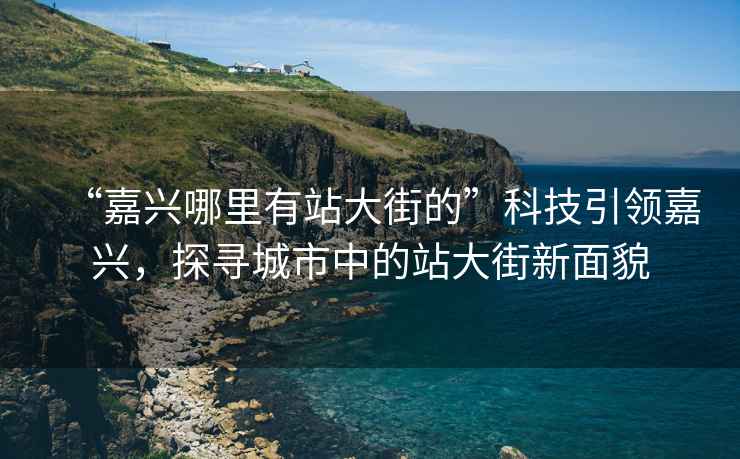 “嘉興哪里有站大街的”科技引領嘉興，探尋城市中的站大街新面貌